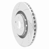 Dynamic Friction 2009-2015 Cadillac CTS Front Left Drilled & Slotted Silver Brake Rotor by Dynamic Friction Company 631-46029L