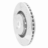 Dynamic Friction 2009-2015 Cadillac CTS Front Right Drilled & Slotted Silver Brake Rotor by Dynamic Friction Company 631-46029R