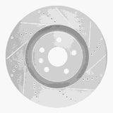 Dynamic Friction 2009-2015 Cadillac CTS Front Right Drilled & Slotted Silver Brake Rotor by Dynamic Friction Company 631-46029R