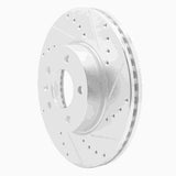 Dynamic Friction 2013-2025 Cadillac CT4 Front Right Drilled & Slotted Silver Brake Rotor by Dynamic Friction Company 631-46033R