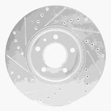 Dynamic Friction 2013-2025 Cadillac CT4 Front Right Drilled & Slotted Silver Brake Rotor by Dynamic Friction Company 631-46033R