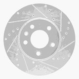 Dynamic Friction 2013-2025 Cadillac CT4 Front Right Drilled & Slotted Silver Brake Rotor by Dynamic Friction Company 631-46033R