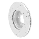 Dynamic Friction 2013-2025 Cadillac CT4 Front Right Drilled & Slotted Silver Brake Rotor by Dynamic Friction Company 631-46033R
