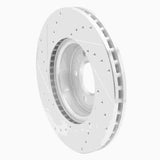 Dynamic Friction 2013-2025 Cadillac ATS Front Right Drilled & Slotted Silver Brake Rotor by Dynamic Friction Company 631-46035R