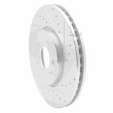Dynamic Friction 2014-2019 Buick Cascada Front Right Drilled & Slotted Silver Brake Rotor by Dynamic Friction Company 631-46037R