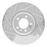 Dynamic Friction 2014-2019 Buick Cascada Front Right Drilled & Slotted Silver Brake Rotor by Dynamic Friction Company 631-46037R