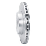Dynamic Friction 2014-2020 Cadillac CT6 Front Left Drilled & Slotted Silver Brake Rotor by Dynamic Friction Company 631-46038L