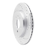Dynamic Friction 2016-2020 Buick Regal Sportback Rear Right Drilled & Slotted Silver Brake Rotor by Dynamic Friction Company 631-46041R