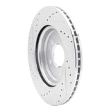 Dynamic Friction 2016-2020 Buick Regal Sportback Rear Right Drilled & Slotted Silver Brake Rotor by Dynamic Friction Company 631-46041R