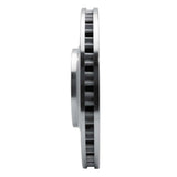 Dynamic Friction 2004-2009 Cadillac SRX Front Left Drilled & Slotted Silver Brake Rotor by Dynamic Friction Company 631-46043L