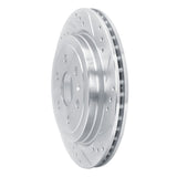 Dynamic Friction 2010-2016 Cadillac SRX Rear Right Drilled & Slotted Silver Brake Rotor by Dynamic Friction Company 631-46045R