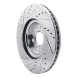 Dynamic Friction 2017-2025 Buick Enclave Front Right Drilled & Slotted Silver Brake Rotor by Dynamic Friction Company 631-46047R