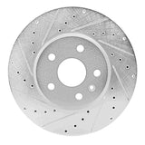Dynamic Friction 2019-2025 Buick Envision Front Left Drilled & Slotted Silver Brake Rotor by Dynamic Friction Company 631-46061L