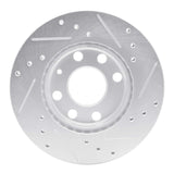 R1 Concepts 1988-2020 Chevrolet Chevy I (Mexico) Front Left Drilled & Slotted Silver Brake Rotor by R1 Concepts 631-47000L