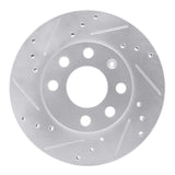 R1 Concepts 1988-2020 Chevrolet Chevy I (Mexico) Front Left Drilled & Slotted Silver Brake Rotor by R1 Concepts 631-47000L
