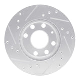 R1 Concepts 1988-2020 Chevrolet Spark (Mexico) Front Right Drilled & Slotted Silver Brake Rotor by R1 Concepts 631-47000R