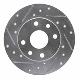 R1 Concepts 1985-1989 Chevrolet SPECTRUM Front Left Drilled & Slotted Silver Brake Rotor by R1 Concepts 631-47001L
