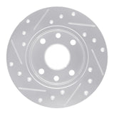 R1 Concepts 1985-1989 Chevrolet SPECTRUM Front Right Drilled & Slotted Silver Brake Rotor by R1 Concepts 631-47001R