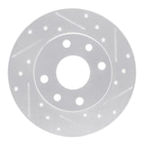 R1 Concepts 1985-1989 Chevrolet SPECTRUM Front Right Drilled & Slotted Silver Brake Rotor by R1 Concepts 631-47001R