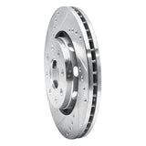 Dynamic Friction 2004-2017 Chevrolet Spark (USA/Canada) Front Left Drilled & Slotted Silver Brake Rotor by Dynamic Friction Company 631-47003L