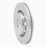 Dynamic Friction 2004-2017 Chevrolet Optra (USA/Canada) Front Right Drilled & Slotted Silver Brake Rotor by Dynamic Friction Company 631-47003R