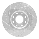 Dynamic Friction 2004-2017 Chevrolet Optra (USA/Canada) Front Right Drilled & Slotted Silver Brake Rotor by Dynamic Friction Company 631-47003R