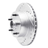 R1 Concepts 1967-1974 Buick SportWagon Front Left Drilled & Slotted Silver Brake Rotor by R1 Concepts 631-47004L