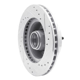 R1 Concepts 1967-1974 Buick SportWagon Front Left Drilled & Slotted Silver Brake Rotor by R1 Concepts 631-47004L