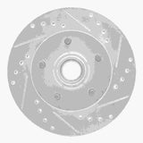 R1 Concepts 1967-1974 Buick Skylark Front Right Drilled & Slotted Silver Brake Rotor by R1 Concepts 631-47004R