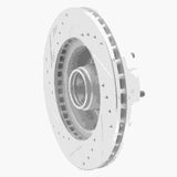R1 Concepts 1967-1974 Buick Skylark Front Right Drilled & Slotted Silver Brake Rotor by R1 Concepts 631-47004R