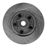 R1 Concepts 1970-1981 Buick LeSabre Front Right Drilled & Slotted Silver Brake Rotor by R1 Concepts 631-47005R