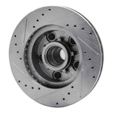 R1 Concepts 1970-1981 Buick LeSabre Front Right Drilled & Slotted Silver Brake Rotor by R1 Concepts 631-47005R