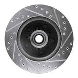 R1 Concepts 1977-1978 Buick LeSabre Front Left Drilled & Slotted Silver Brake Rotor by R1 Concepts 631-47006L