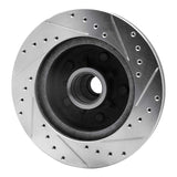 R1 Concepts 1977-1978 Buick LeSabre Front Left Drilled & Slotted Silver Brake Rotor by R1 Concepts 631-47006L