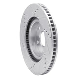 R1 Concepts 1978-1978 Buick Century Front Right Drilled & Slotted Silver Brake Rotor