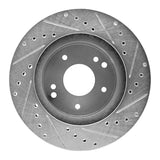 R1 Concepts 1963-1982 Chevrolet Corvette Front Left/Rear Left Drilled & Slotted Silver Brake Rotor by R1 Concepts 631-47008L