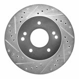 R1 Concepts 1963-1982 Chevrolet Corvette Front Left/Rear Left Drilled & Slotted Silver Brake Rotor by R1 Concepts 631-47008L