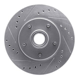 R1 Concepts 1978-1990 Buick LeSabre Front Left Drilled & Slotted Silver Brake Rotor by R1 Concepts 631-47009L