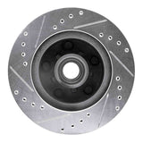 R1 Concepts 1978-1990 Buick Electra Front Right Drilled & Slotted Silver Brake Rotor by R1 Concepts 631-47009R