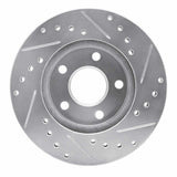R1 Concepts 1982-1984 Buick Skyhawk Front Left Drilled & Slotted Silver Brake Rotor by R1 Concepts 631-47010L