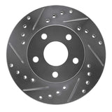 R1 Concepts 1982-1984 Buick Skyhawk Front Left Drilled & Slotted Silver Brake Rotor by R1 Concepts 631-47010L
