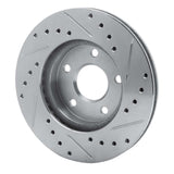R1 Concepts 1982-1984 Buick Skyhawk Front Left Drilled & Slotted Silver Brake Rotor by R1 Concepts 631-47010L