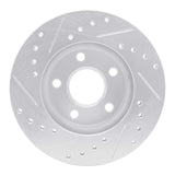 R1 Concepts 1982-1984 Buick Skyhawk Front Right Drilled & Slotted Silver Brake Rotor by R1 Concepts 631-47010R