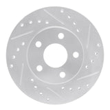 R1 Concepts 1982-1984 Buick Skyhawk Front Right Drilled & Slotted Silver Brake Rotor by R1 Concepts 631-47010R