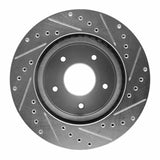 R1 Concepts 1963-1982 Chevrolet Corvette Front Left Drilled & Slotted Silver Brake Rotor by R1 Concepts 631-47011L