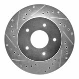 R1 Concepts 1963-1982 Chevrolet Corvette Front Left Drilled & Slotted Silver Brake Rotor by R1 Concepts 631-47011L
