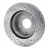 R1 Concepts 1963-1982 Chevrolet Corvette Front Left Drilled & Slotted Silver Brake Rotor by R1 Concepts 631-47011L