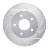 R1 Concepts 1963-1982 Chevrolet Corvette Front Right Drilled & Slotted Silver Brake Rotor by R1 Concepts 631-47011R