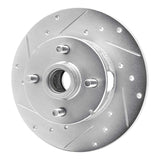R1 Concepts 1978-1987 Chevrolet Chevette Front Left Drilled & Slotted Silver Brake Rotor by R1 Concepts 631-47012L