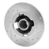 R1 Concepts 1978-1987 Chevrolet Chevette Front Left Drilled & Slotted Silver Brake Rotor by R1 Concepts 631-47012L